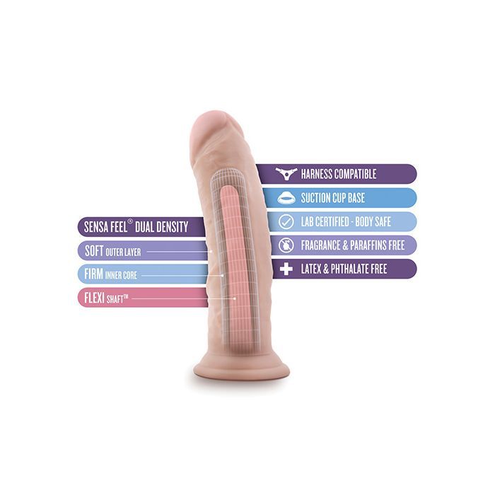 Blush Novalties Au Naturel 8" Dildo w/Suction Cup 9