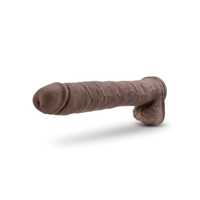Blush Novalties Au Naturel Daddy 14" Sensa Feel Dual Density Dong w/Suction Cup - Chocolate 2
