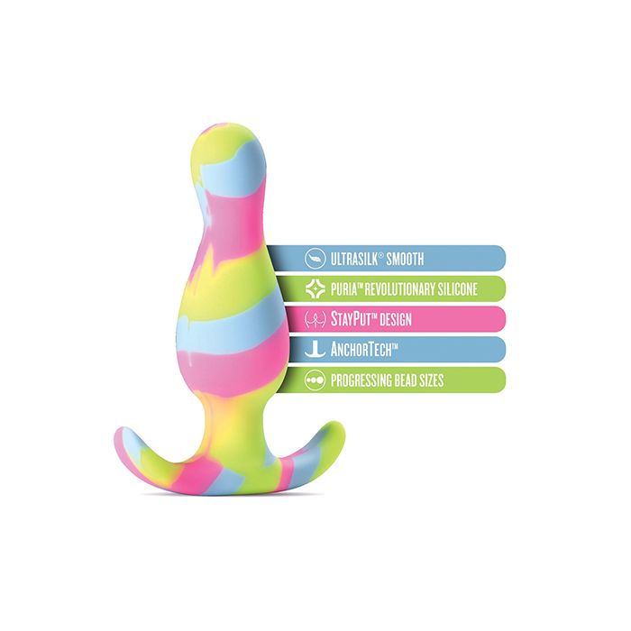 Blush Novalties Avant Kaleido Silicone Plug - Lime 3