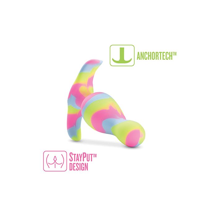 Blush Novalties Avant Kaleido Silicone Plug - Lime 4