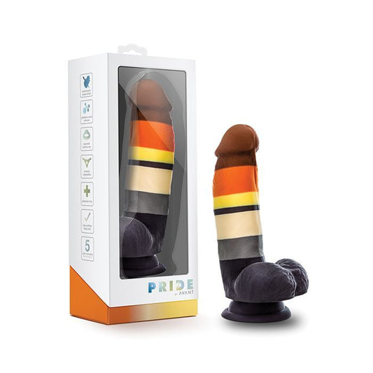 Blush Novalties Avant P9 Bear Pride Dildo - Multi Color