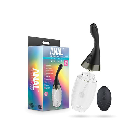 Blush Novelties Anal Adventures Platinum Aqua Jet - Black
