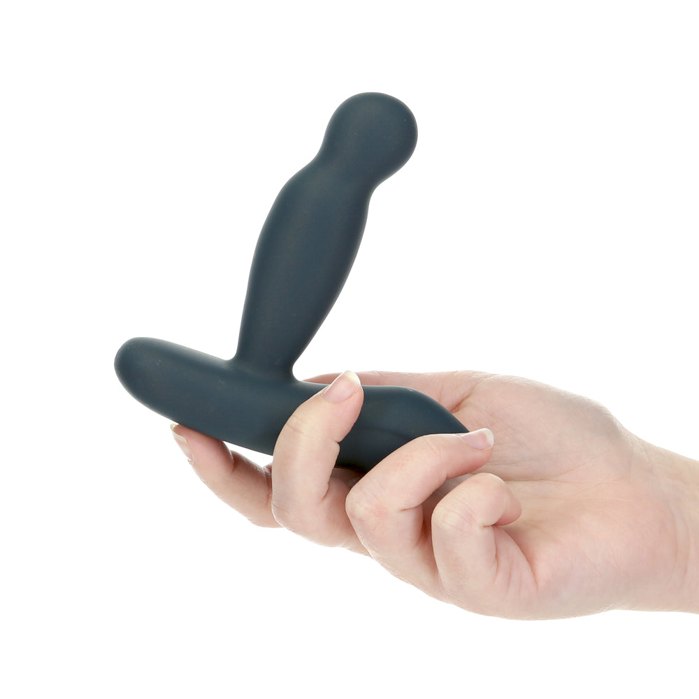 BMS Lux Active Revolve 4.5 in. Rotating And Vibrating Silicone Massager Black 6