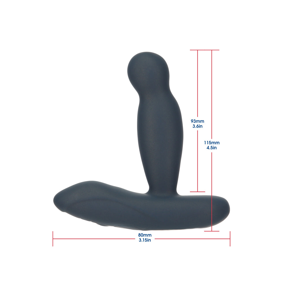 BMS Lux Active Revolve 4.5 in. Rotating And Vibrating Silicone Massager Black 7