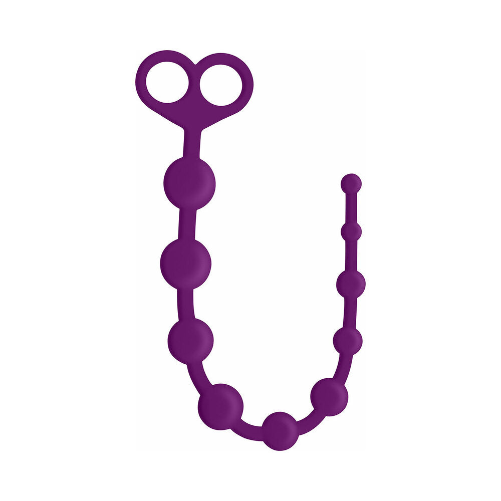 Curve Novelties Toys Gossip Perfect 10 Silicone Anal Beads Violet1