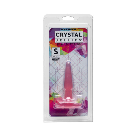 Doc Johnson Crystal Jellies - Butt Plug Pink Small