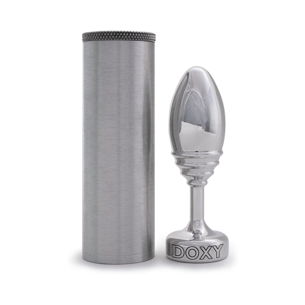 Doxy Ribbed Metal Butt Plug4