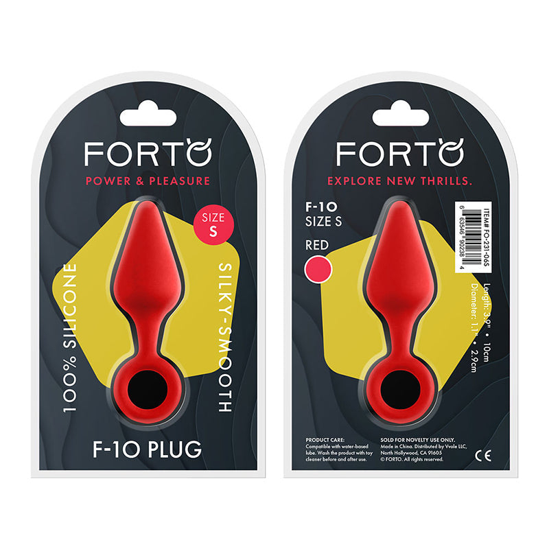 Forto F-10 Silicone Anal Plug with Pull Ring3