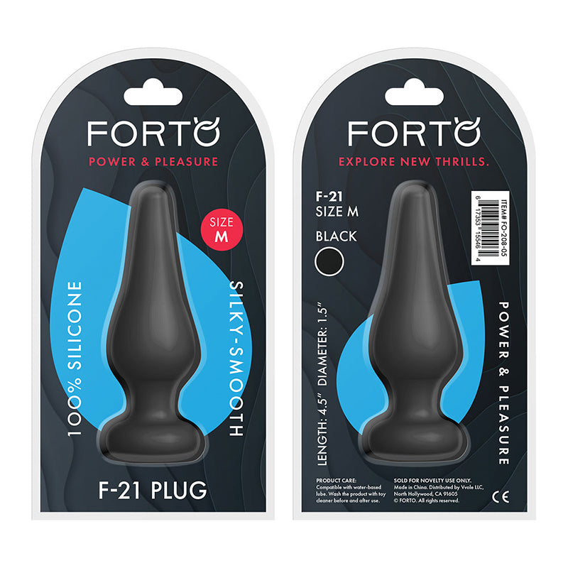 Forto F-21 Tear Drop Silicone Anal Plug3