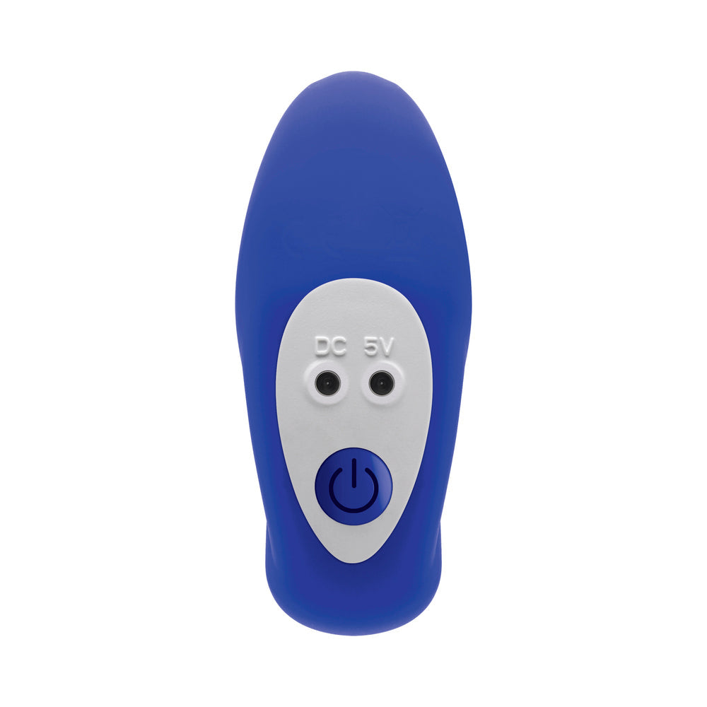Gender X Beaded Pleasure Rechargeable Remote-Controlled Vibrating Silicone Probe Vibrator Blue9