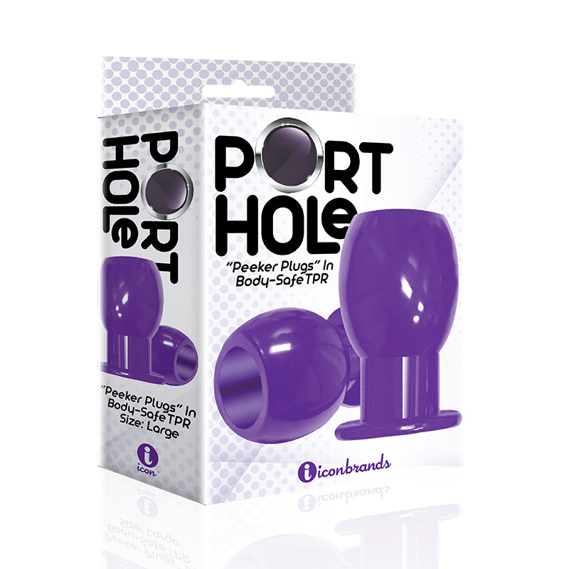 Icon Brands The 9's Port Hole Hollow Butt Plug 1