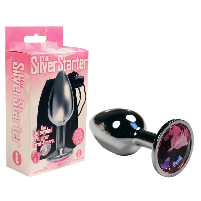 Icon Brands The 9's, The Silver Starter, Bejeweled Stainless Steel Plug