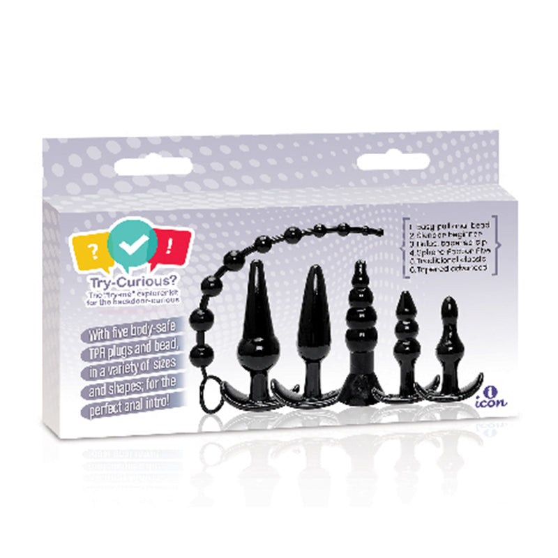 Icon Brands Try-Curious Anal Plug Kit