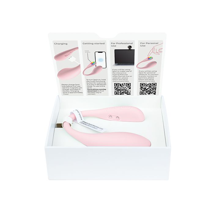 Kiiroo Spot Kiss Me Pink Couples Stimulator - Pink 4