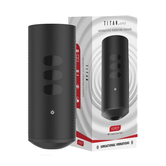 Kiiroo Titan Interactive Vibrating Stroker - Black