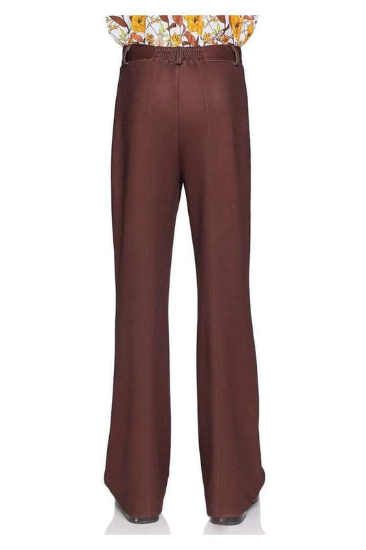 Leg Avenue 1970s Disco Bell Bottom Costume Pants in Brown 1