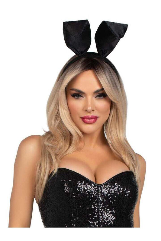 Leg Avenue 2 PC Bunny Costume Kit Black/White in One Size 1