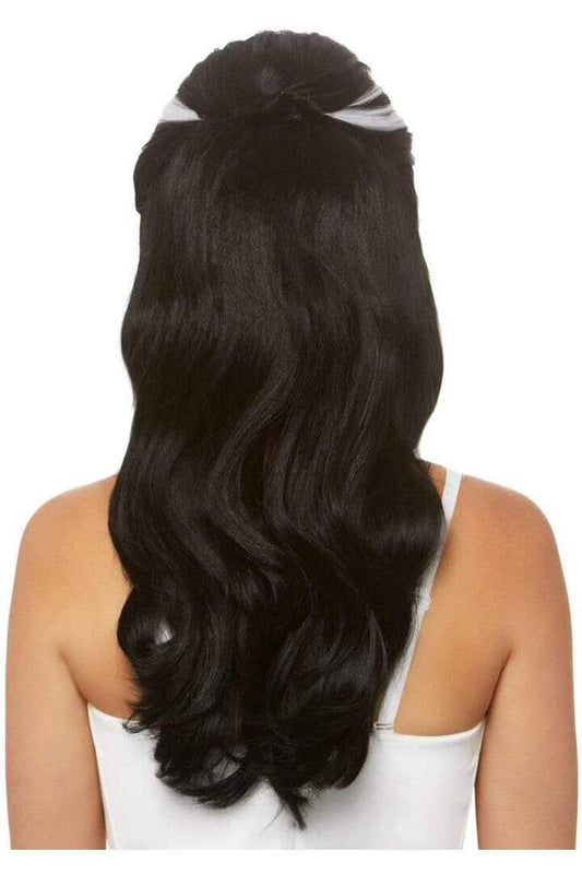 Leg Avenue 21" Frankie Bouffant Wig Black/White in One Size 1