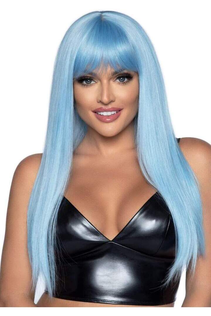 Leg Avenue 24" Straight Wig with Bangs in One Size 4