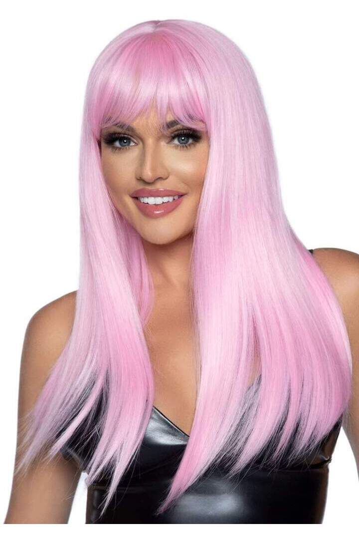 Leg Avenue 24" Straight Wig with Bangs in One Size