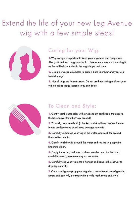 Leg Avenue 27" Long Wavy Wig in One Size 1