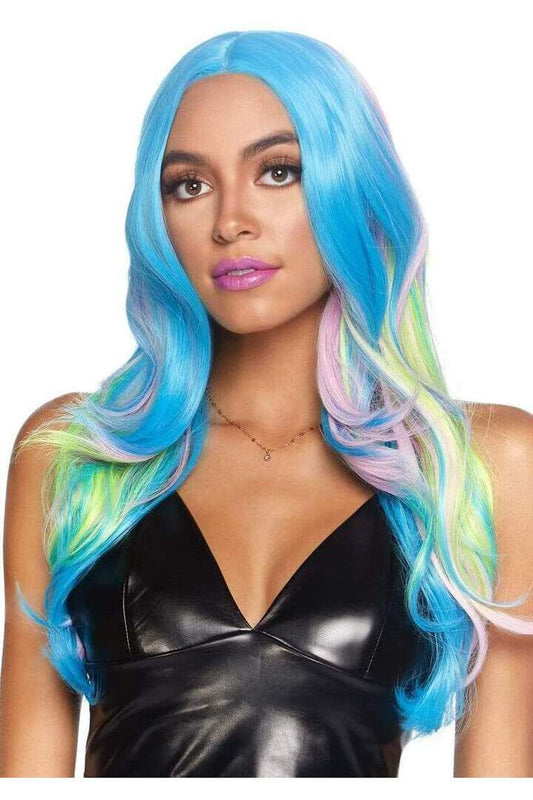 Leg Avenue 27" Mystic Hue Multi Color Wavy Long Wig Multicolor in One Size