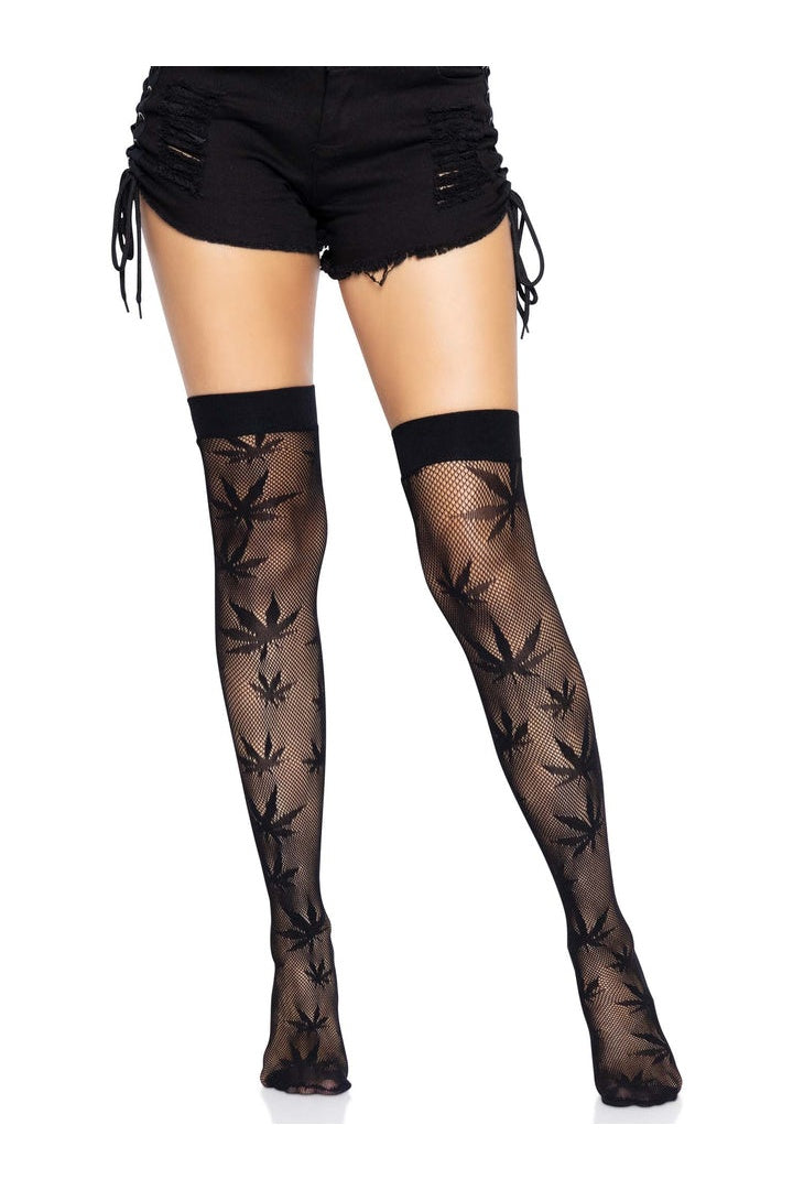 Leg Avenue 420 Net Thigh Highs in One Size 2