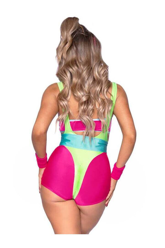Leg Avenue 80s Workout Hottie Costume in Green 1
