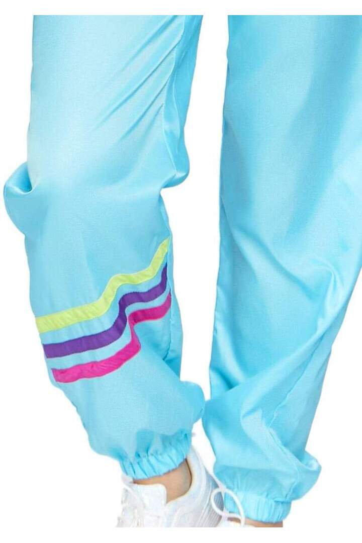 Leg Avenue Awesome 80s Track Suit Costume in Blue 6