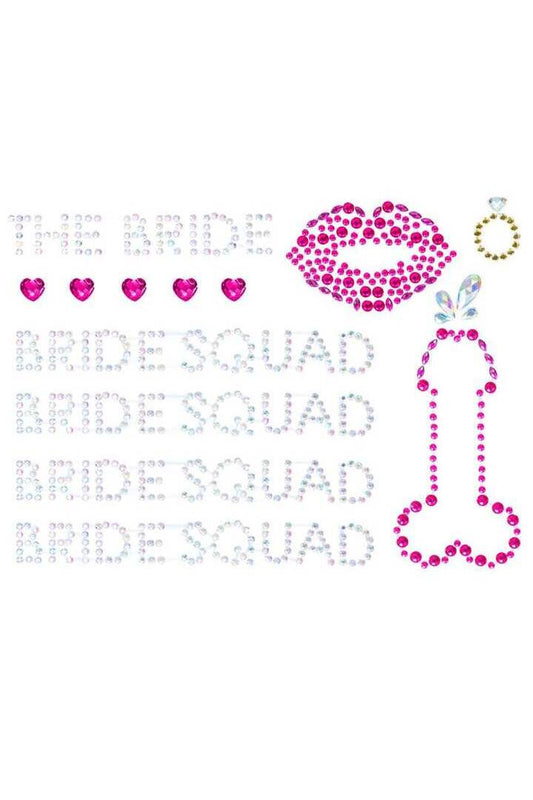 Leg Avenue Bachelorette Stick-On Body Jewels Multicolor in One Size