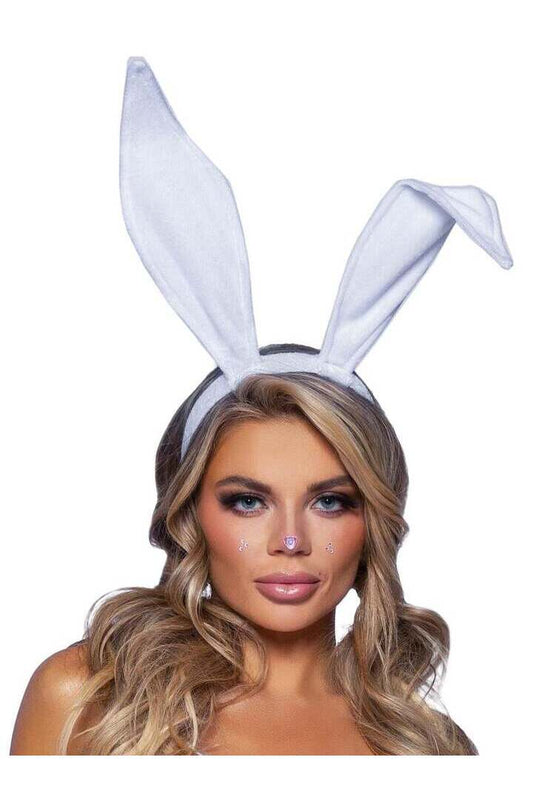 Leg Avenue Bendable Velvet Bunny Rabbit Ear Headband in One Size 1