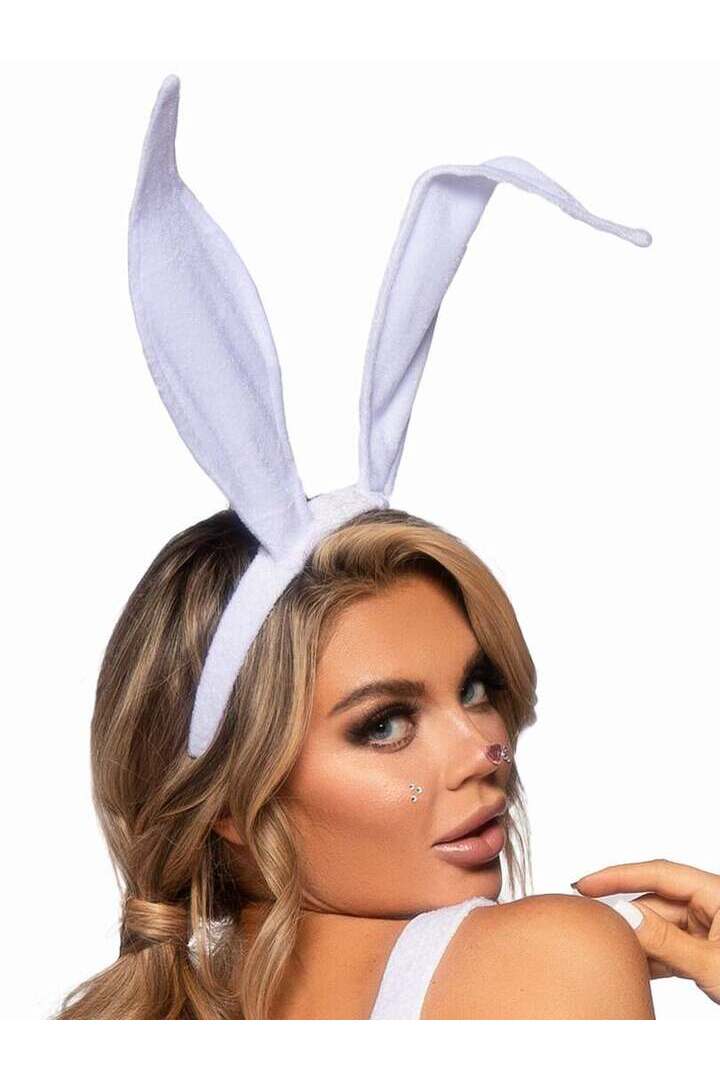 Leg Avenue Bendable Velvet Bunny Rabbit Ear Headband in One Size 3