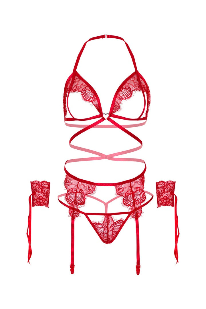 Leg Avenue Beyond Bliss Bra and Panty Set in One Size 20