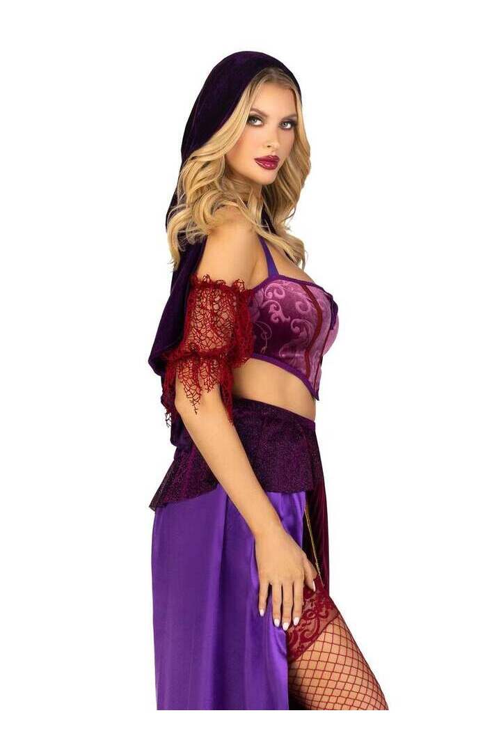 Leg Avenue Black Magic Babe Costume in Purple 2