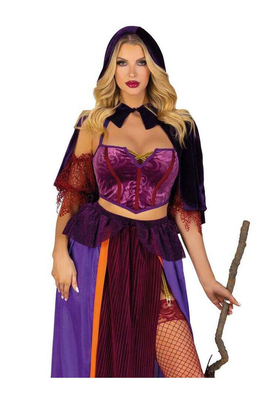 Leg Avenue Black Magic Babe Costume in Purple