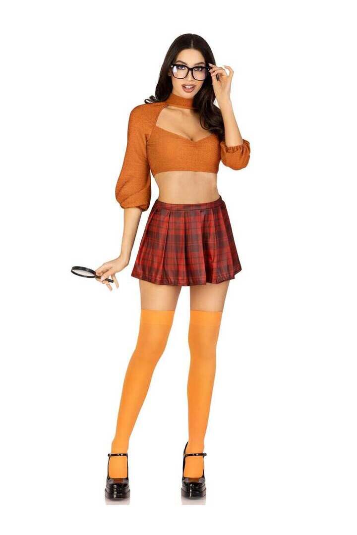 Leg Avenue Book Smart Babe Costume in Orange 4