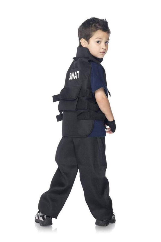 Leg Avenue Boy's SWAT Commander Costume in Black 1