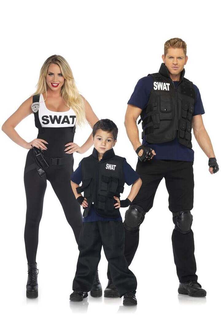 Leg Avenue Boy's SWAT Commander Costume in Black 2