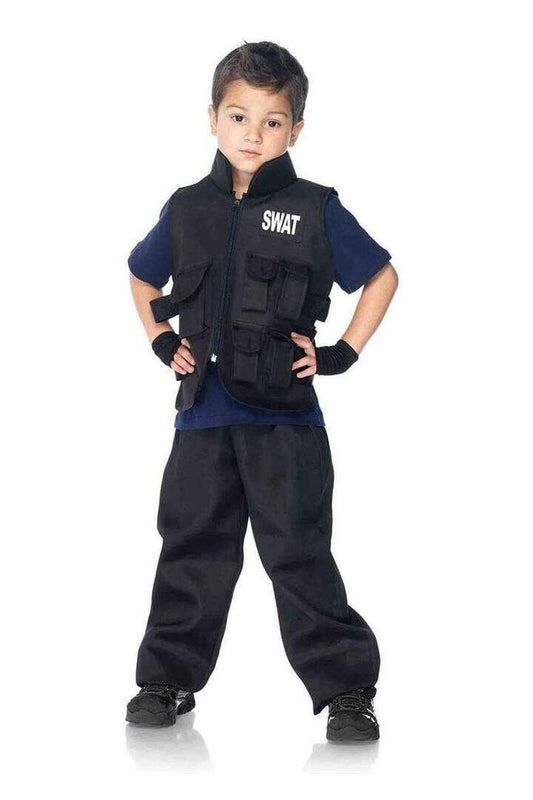 Leg Avenue Boy's SWAT Commander Costume in Black