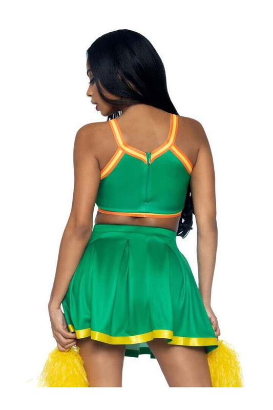 Leg Avenue Bring It Baddie Cheerleader Costume in Green 1