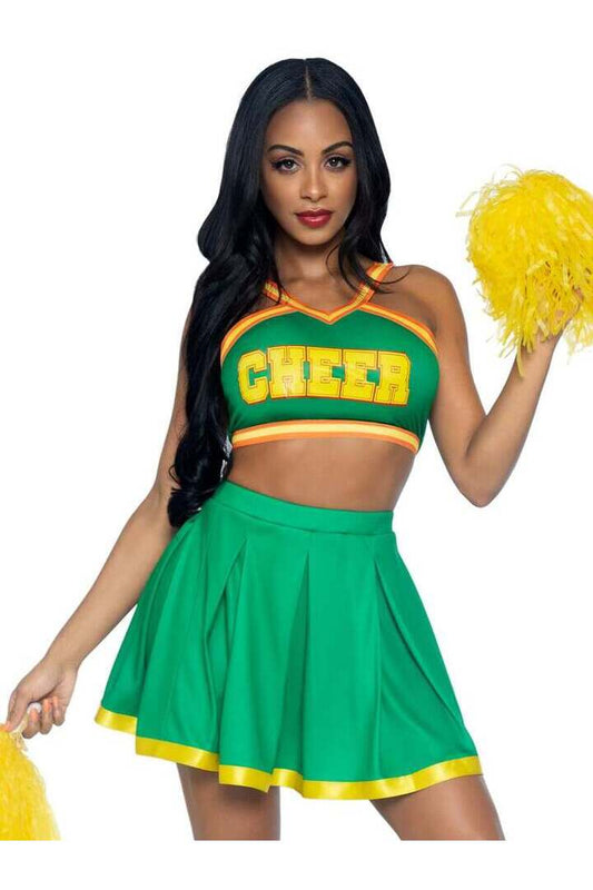 Leg Avenue Bring It Baddie Cheerleader Costume in Green