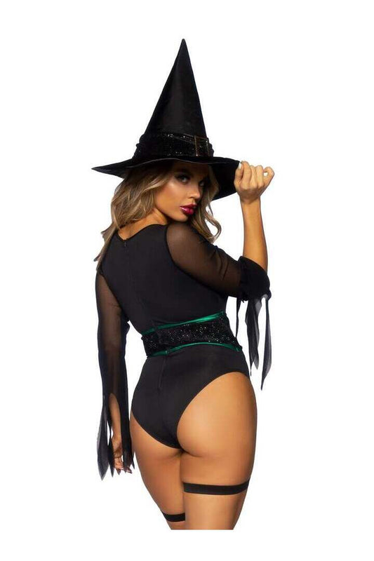 Leg Avenue Broomstick Babe Witch Costume in Black 1