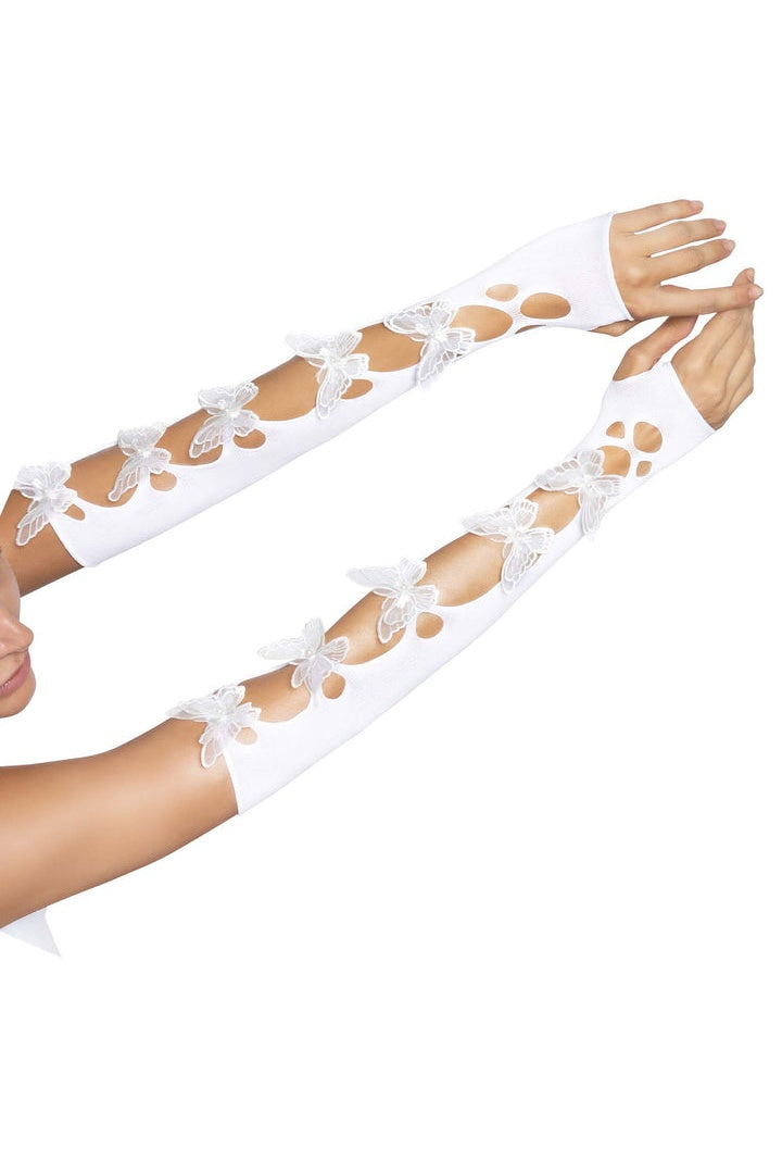 Leg Avenue Butterfly Cut Out Arm Warmers in One Size 3