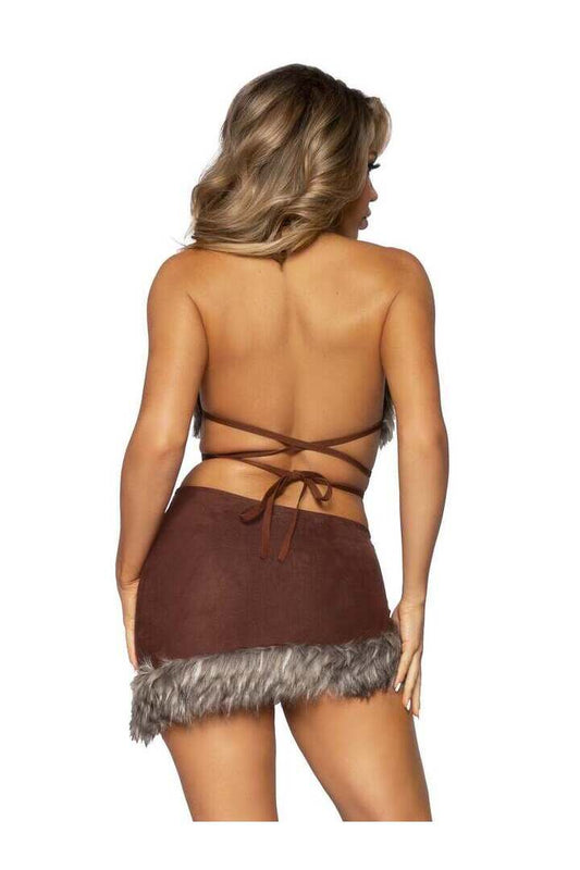 Leg Avenue Cave Babe Costume in Brown 1