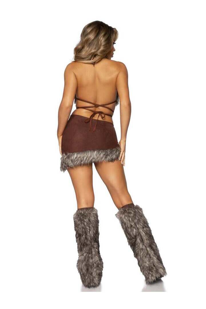 Leg Avenue Cave Babe Costume in Brown 4