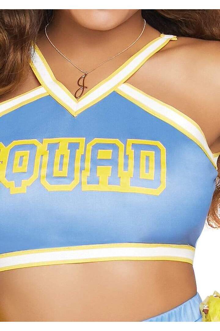 Leg Avenue Cheer Squad Cutie Costume in Blue/Yellow 3