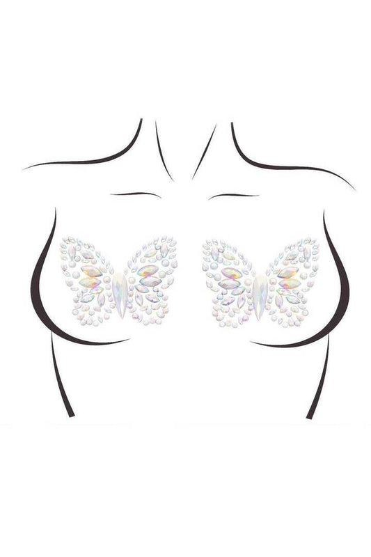 Leg Avenue Chrysalis Sticker Nipple Pasties Clear in One Size