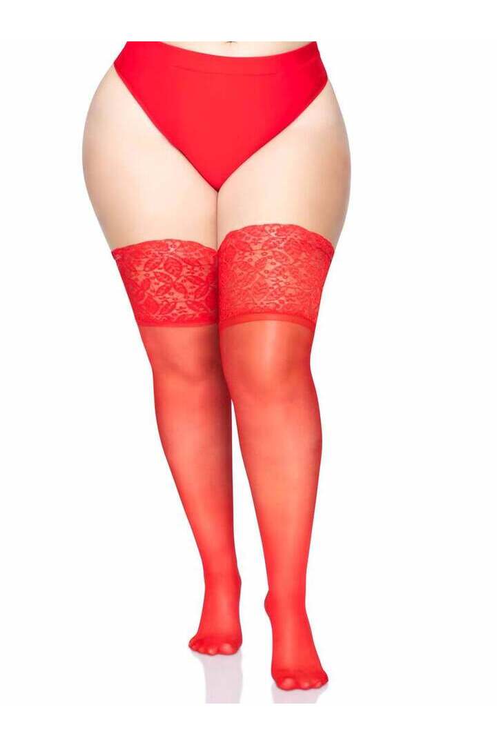 Leg Avenue Clara Plus Thigh High Stockings in Queen Size 11