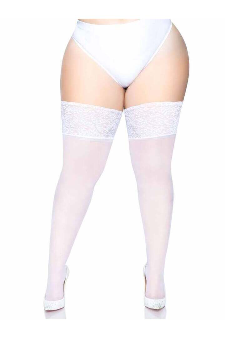 Leg Avenue Clara Plus Thigh High Stockings in Queen Size 4