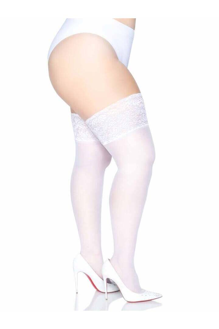 Leg Avenue Clara Plus Thigh High Stockings in Queen Size 6